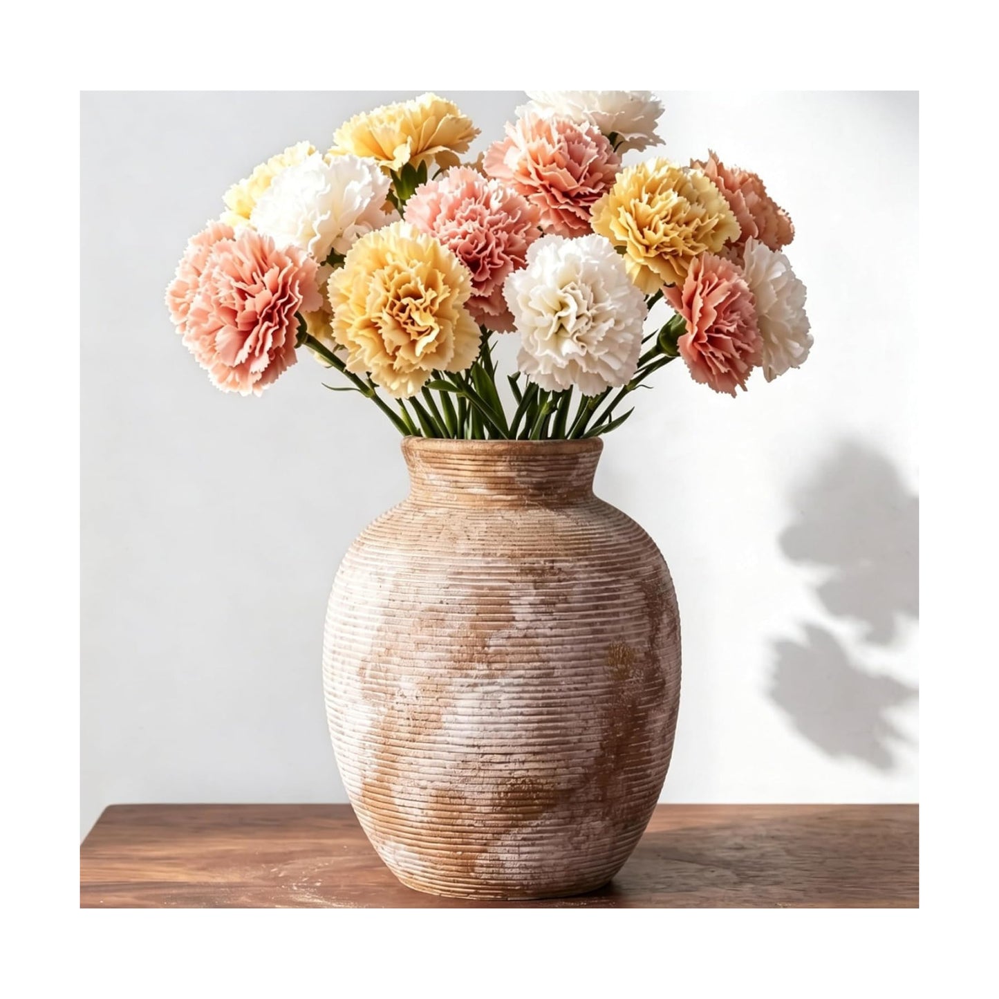 Ceramic Flower Vase / 1-terracotta/8 / 7.9 Inch