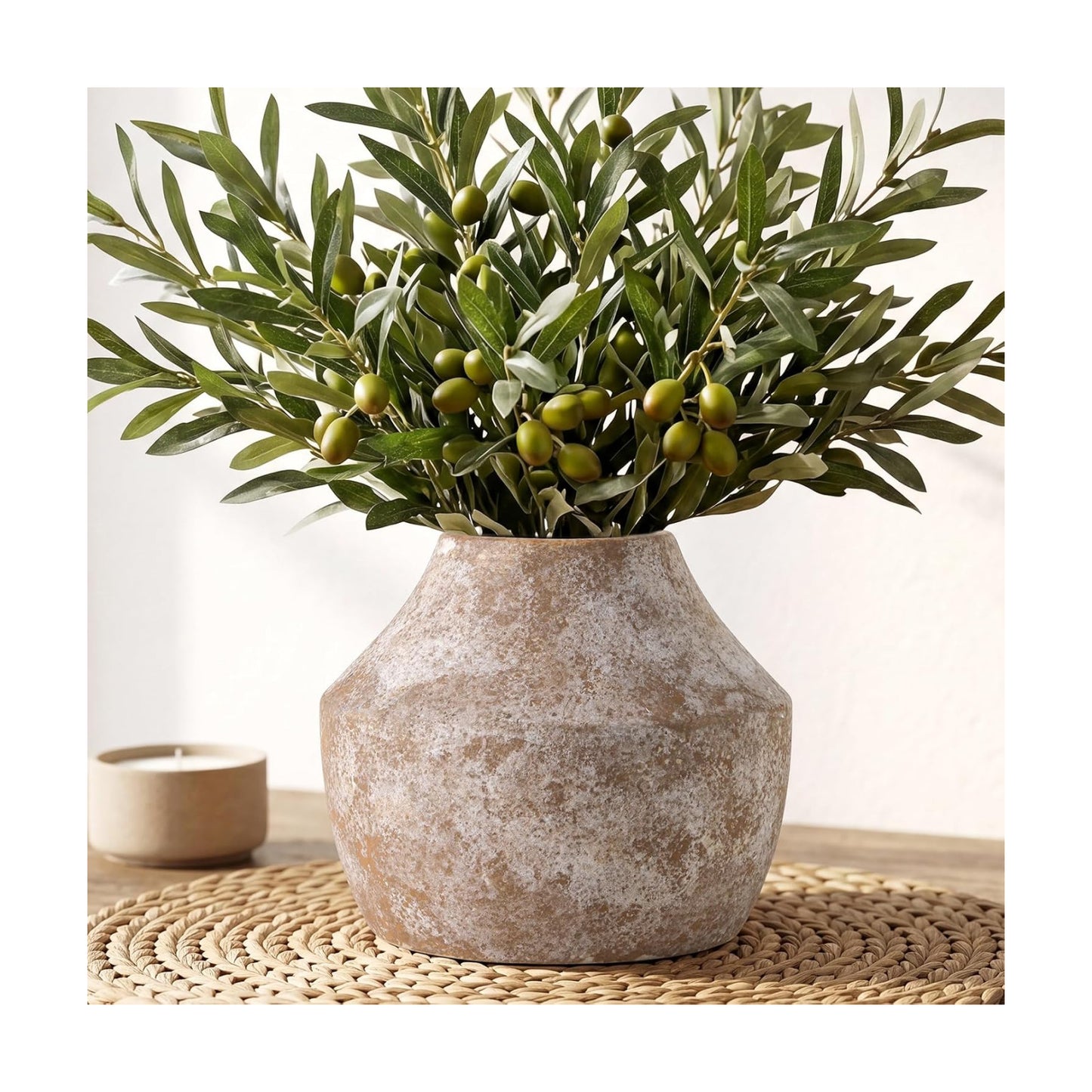 Ceramic Flower Vase / 1-terracotta/5.2 / 5.2 Inch