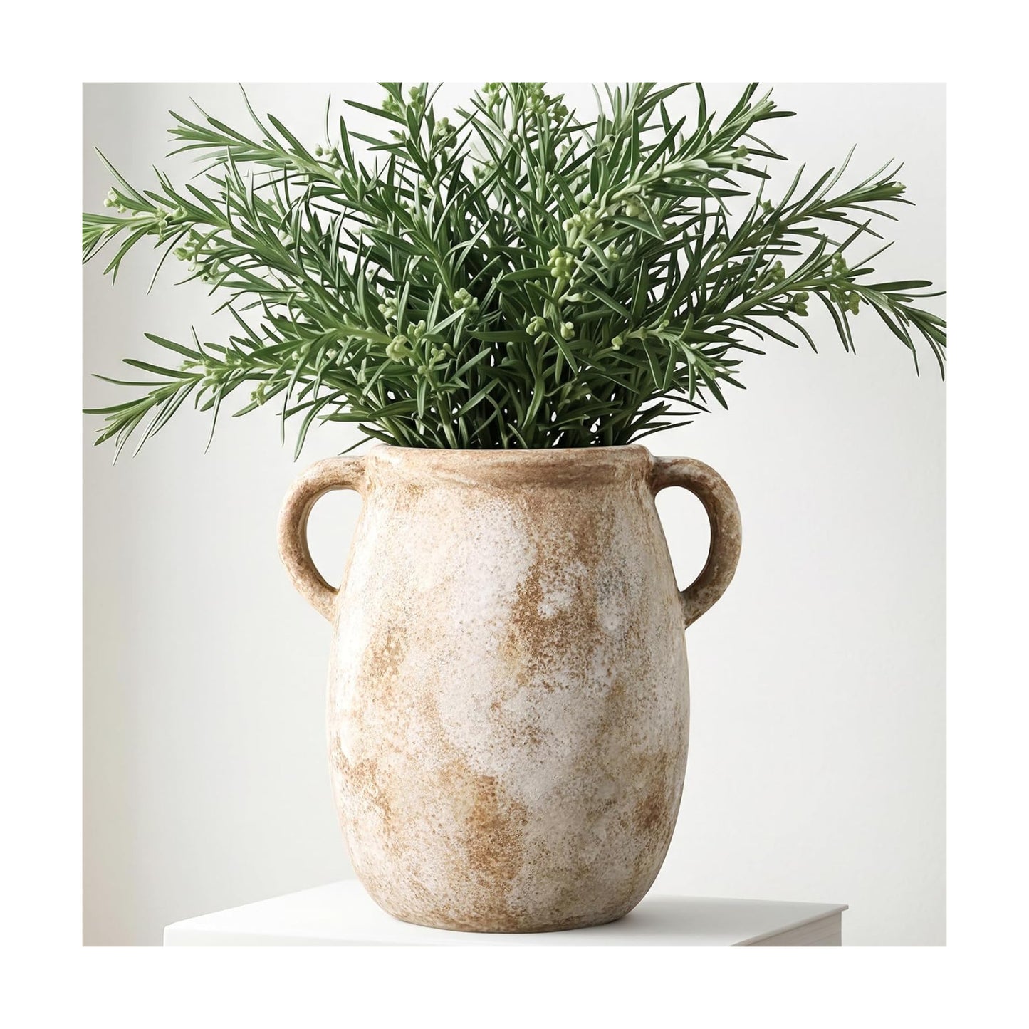 Ceramic Flower Vase / 1-terracotta/7.9 / 7.9 Inch