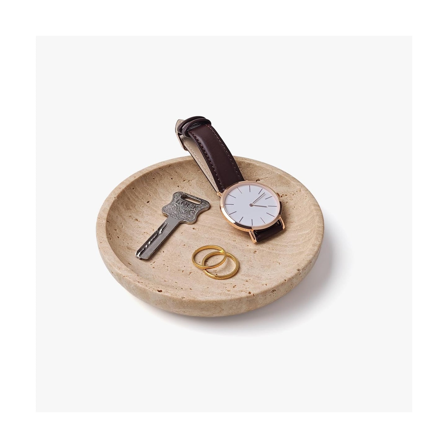 Travertine Valet Tray / Natural