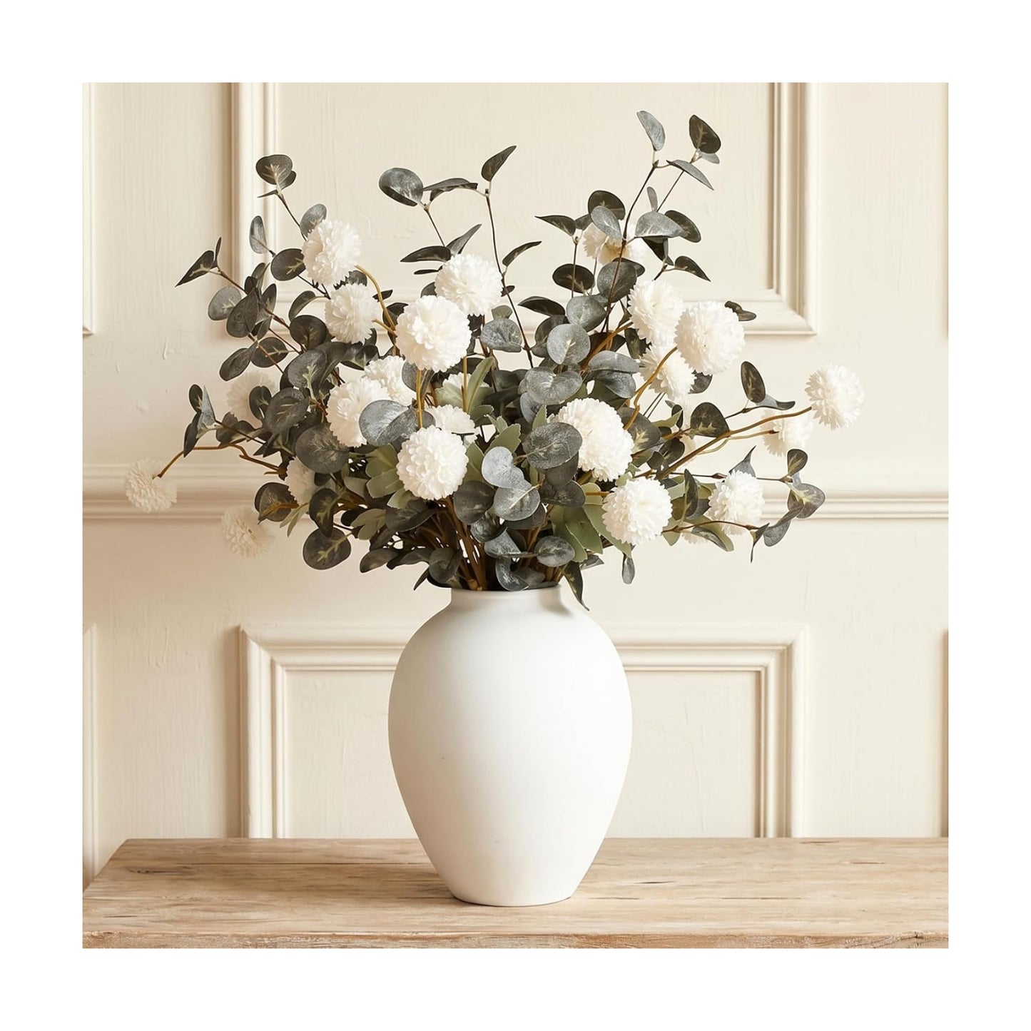 Artificial Floral Arrangements With Vase, Centerpiece for Dining Table