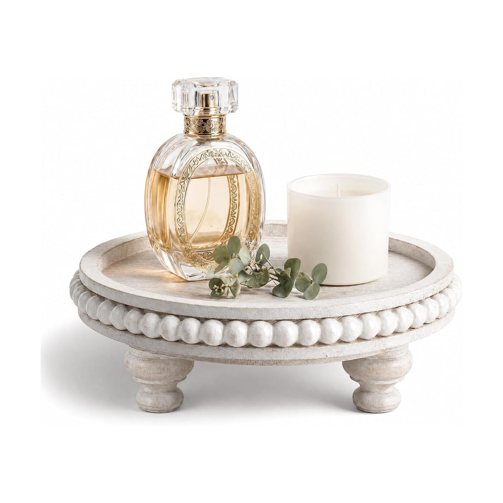 Perfume Organizer & Cupcake / Whitewash