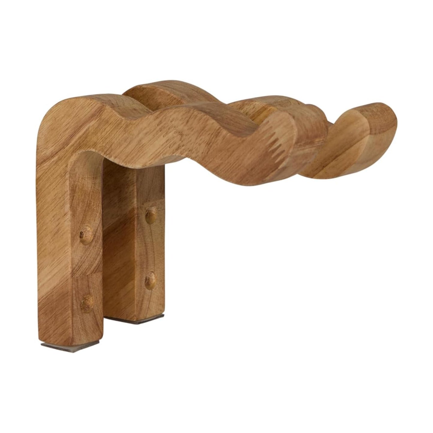 Backyard Expressions Decorative Acacia Wood Plant Hanger Hook / Wave