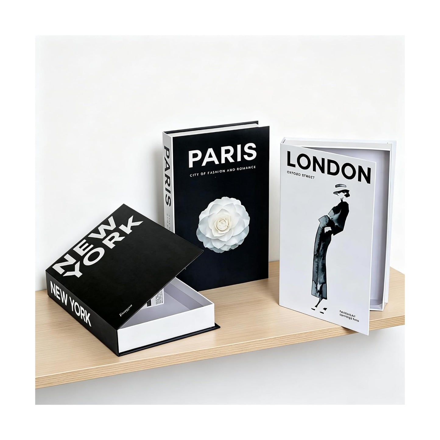 Elegant Faux Books for Decoration / Set of 3