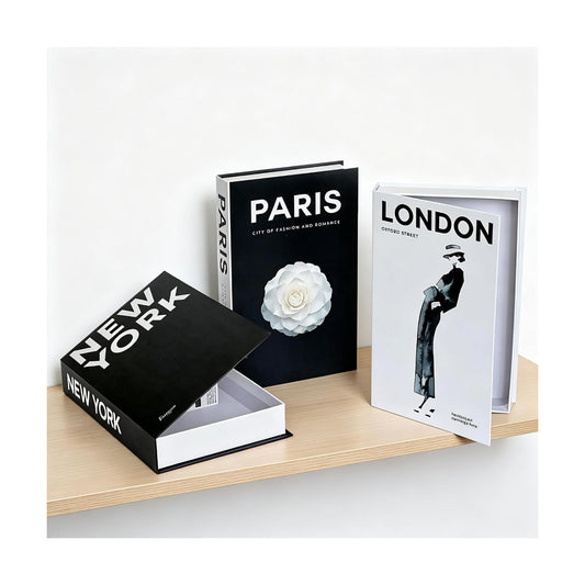 Elegant Faux Books for Decoration / Set of 3