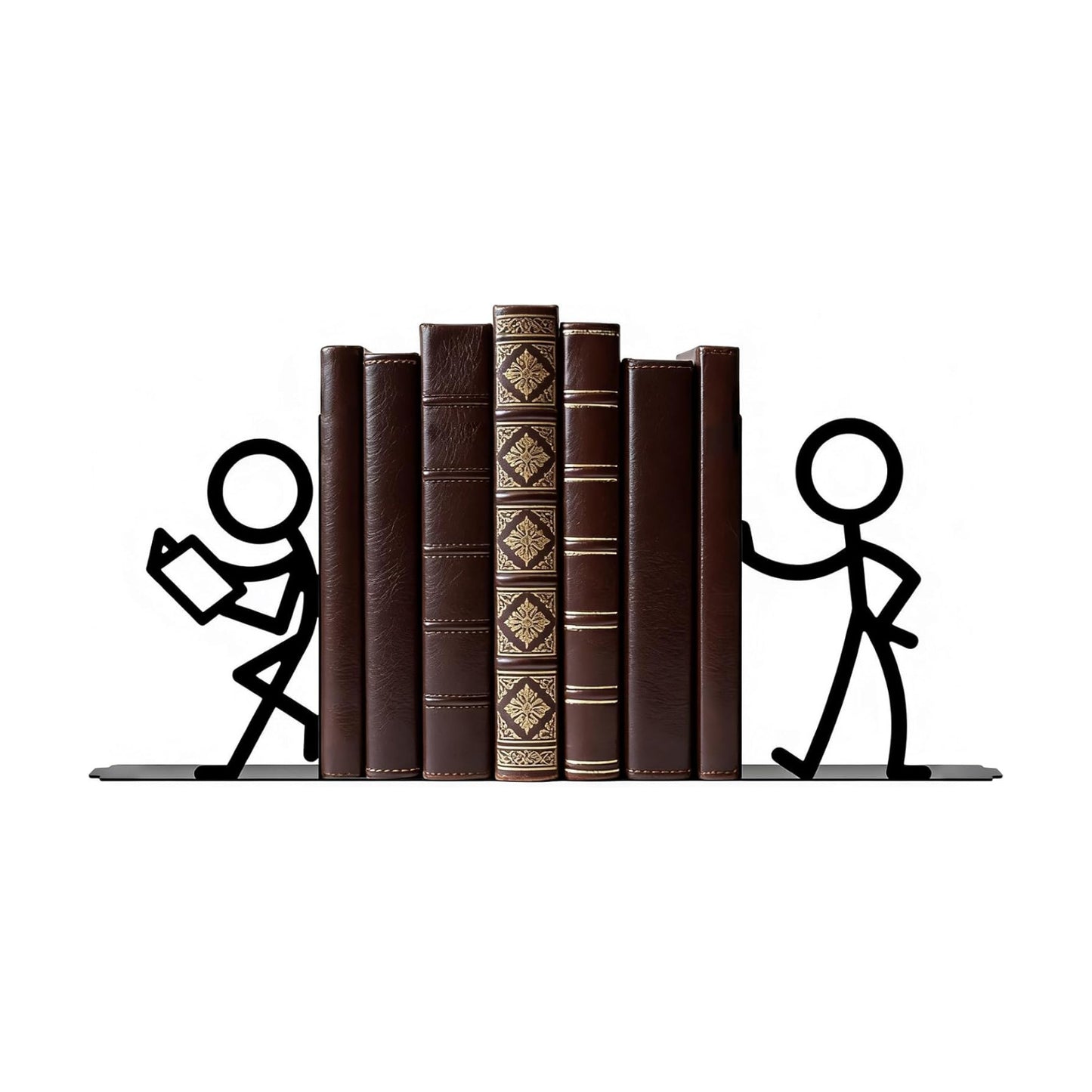 Metal Bookends People Book-end