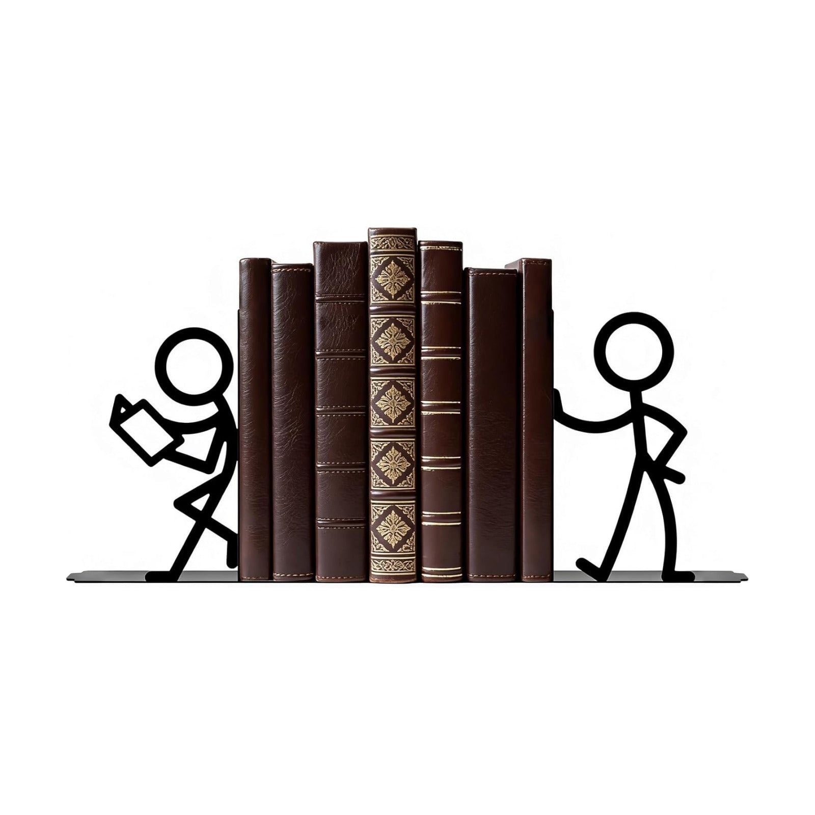 Metal Bookends People Book-end