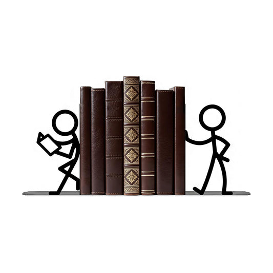 Metal Bookends People Book-end