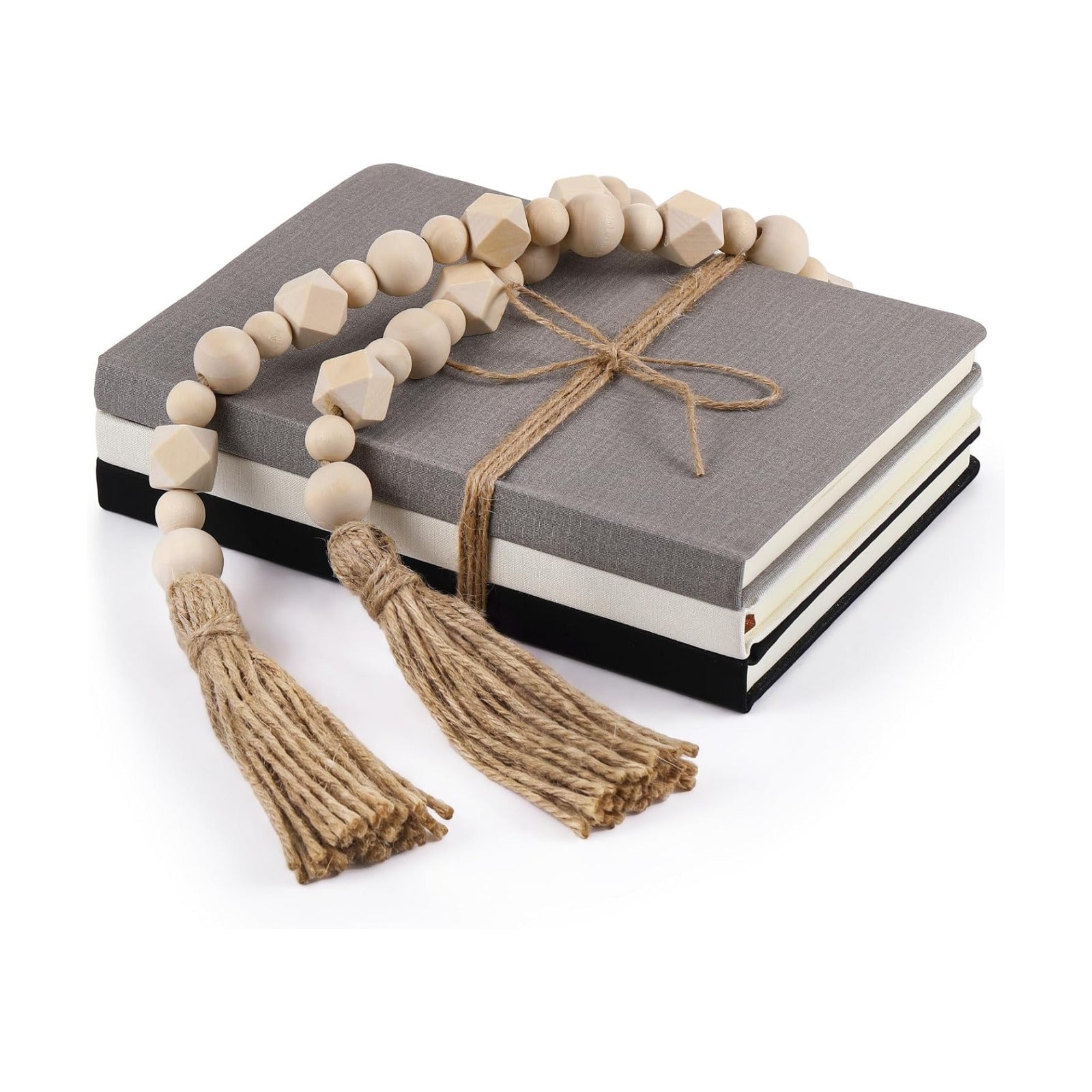 Faux Decorative Books Set / Modern Black / 8.5 x 5.7 / Set of 3