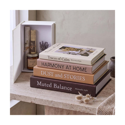 Decorative Books / Warm / Brown Series / Set of 8