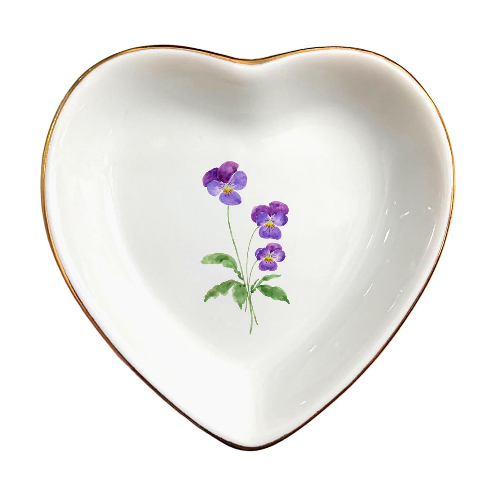 Birth Month Flower Ring Jewelry Dish Tray-Floral Ring Holder for Hippie / 2 - February