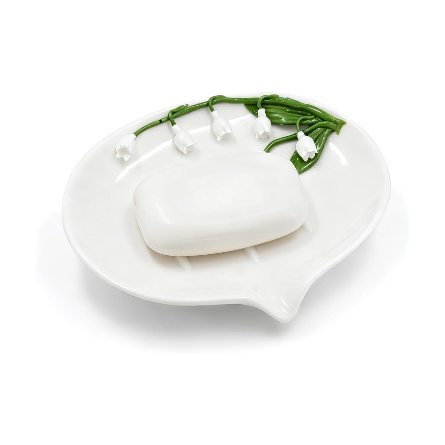 Modern Bar Soap Holder / White