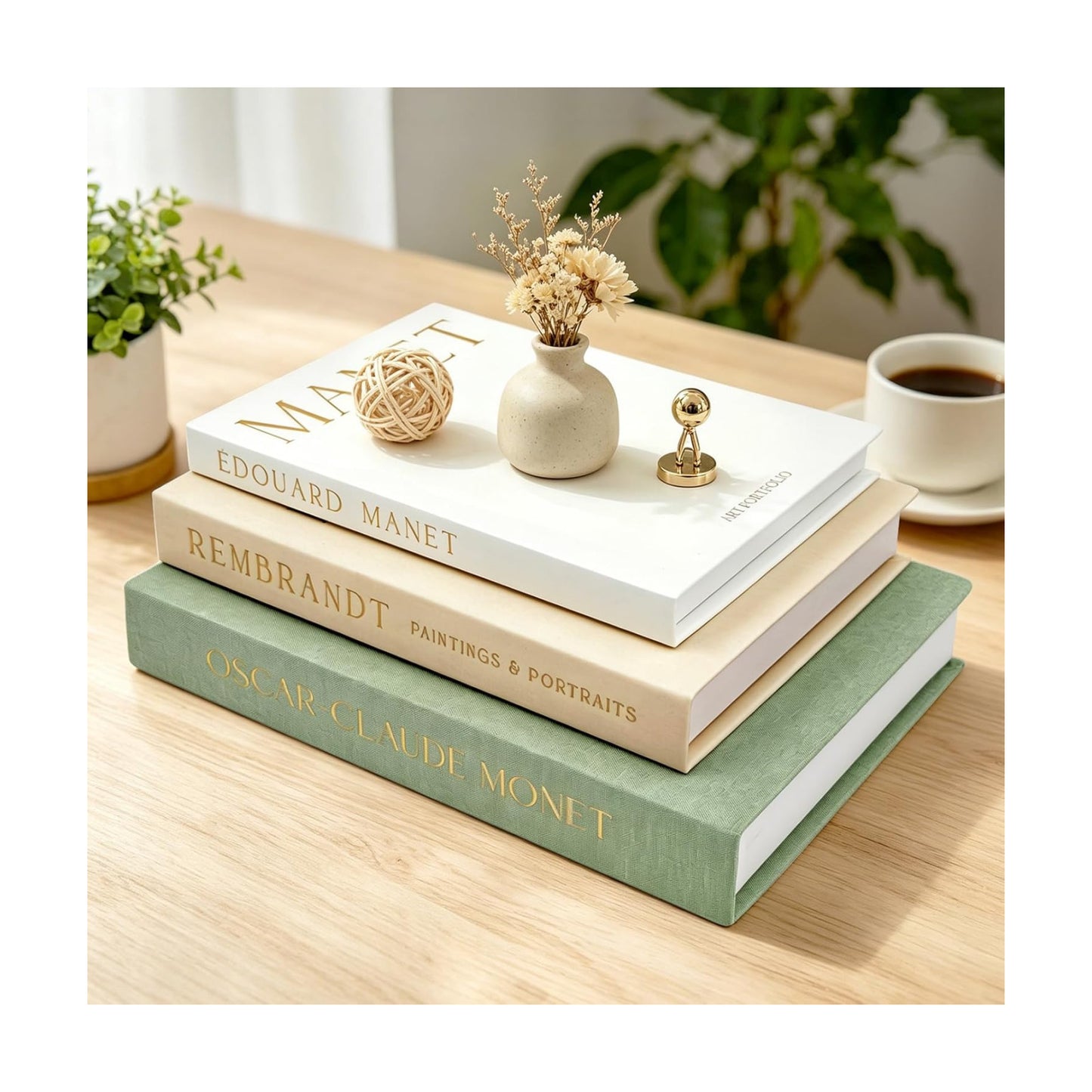 Decorative Books for Modern Home Decor / Set of 3