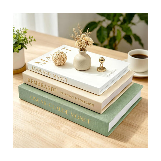 Decorative Books for Modern Home Decor / Set of 3