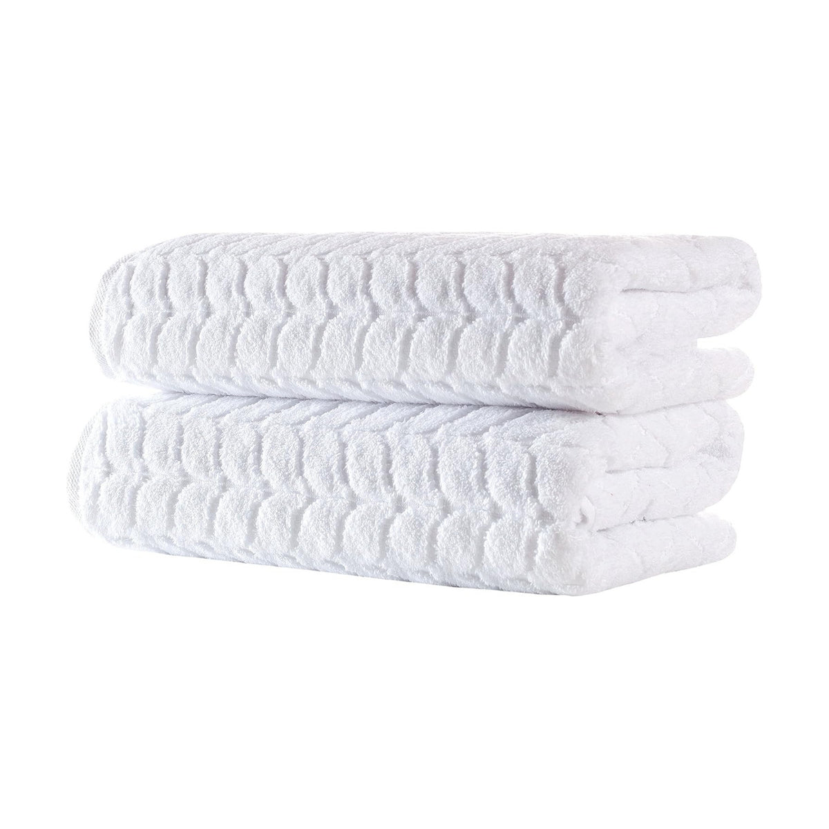 BAGNO MILANO Turkish Cotton Bath Towels, Hand Towels - Soft Plush Jacquard Collection - Highly Absorbent Towel Set