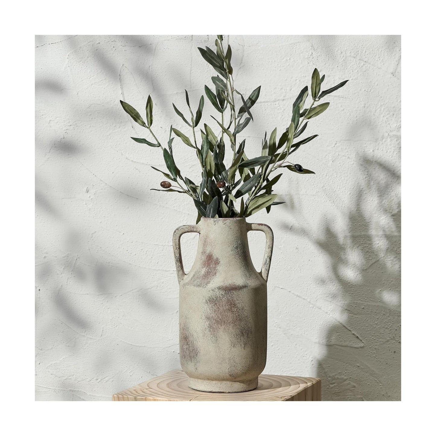 Ceramic Rustic Flower Vase / 112-terra / 12 Inch