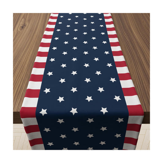 4th of July Decorations, Patriotic USA Stars Table Runner for 250 Anniversary USA Merchandise | Memorial Day Decorations - Fourth of July Accessories Decor for Home Party Supplies Outdoor Indoor