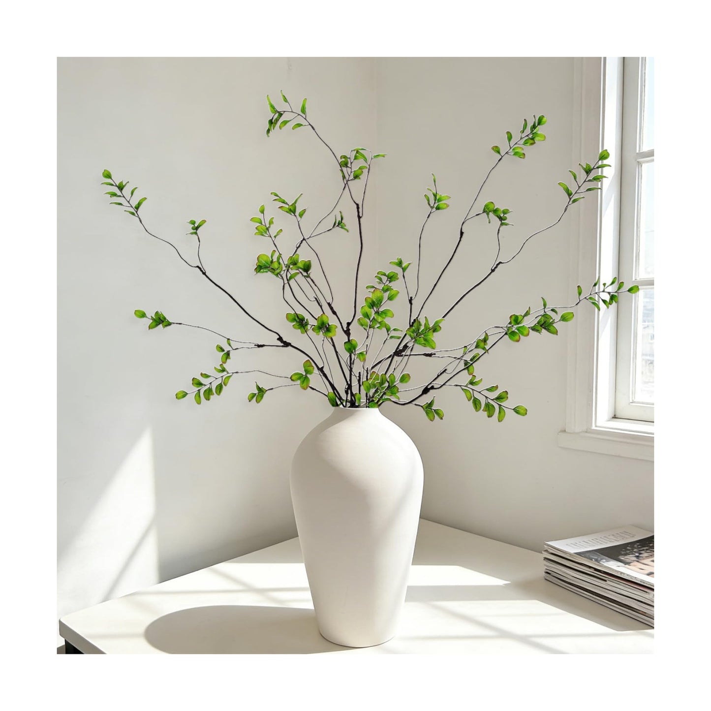 Artificial Ficus Branches for Vase / 38.5 Inch / Set of 5