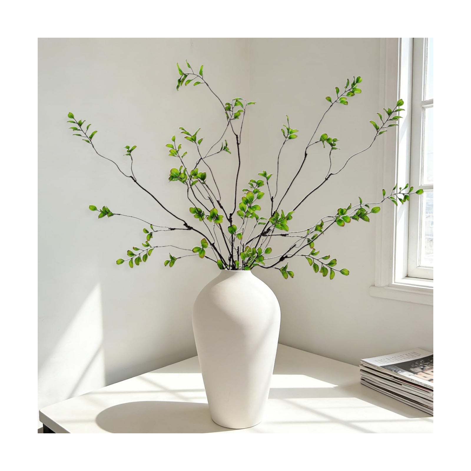 Artificial Ficus Branches for Vase / 38.5 Inch / Set of 5