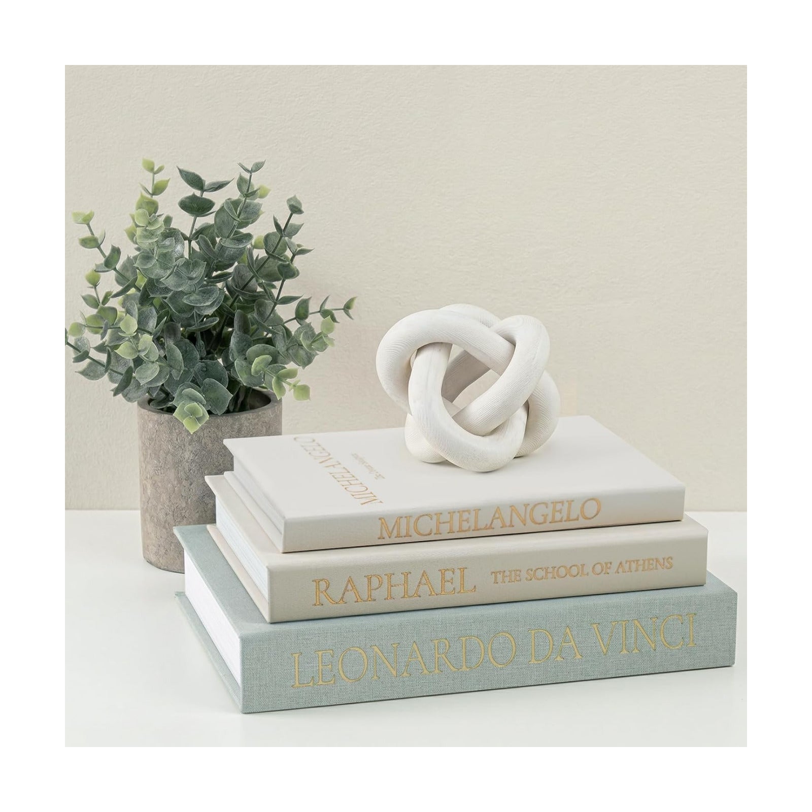Linen Faux Book Box Set of 3, Decorative Books for Shelves, Fake Books for Decoration with Secret Compartment, Modern