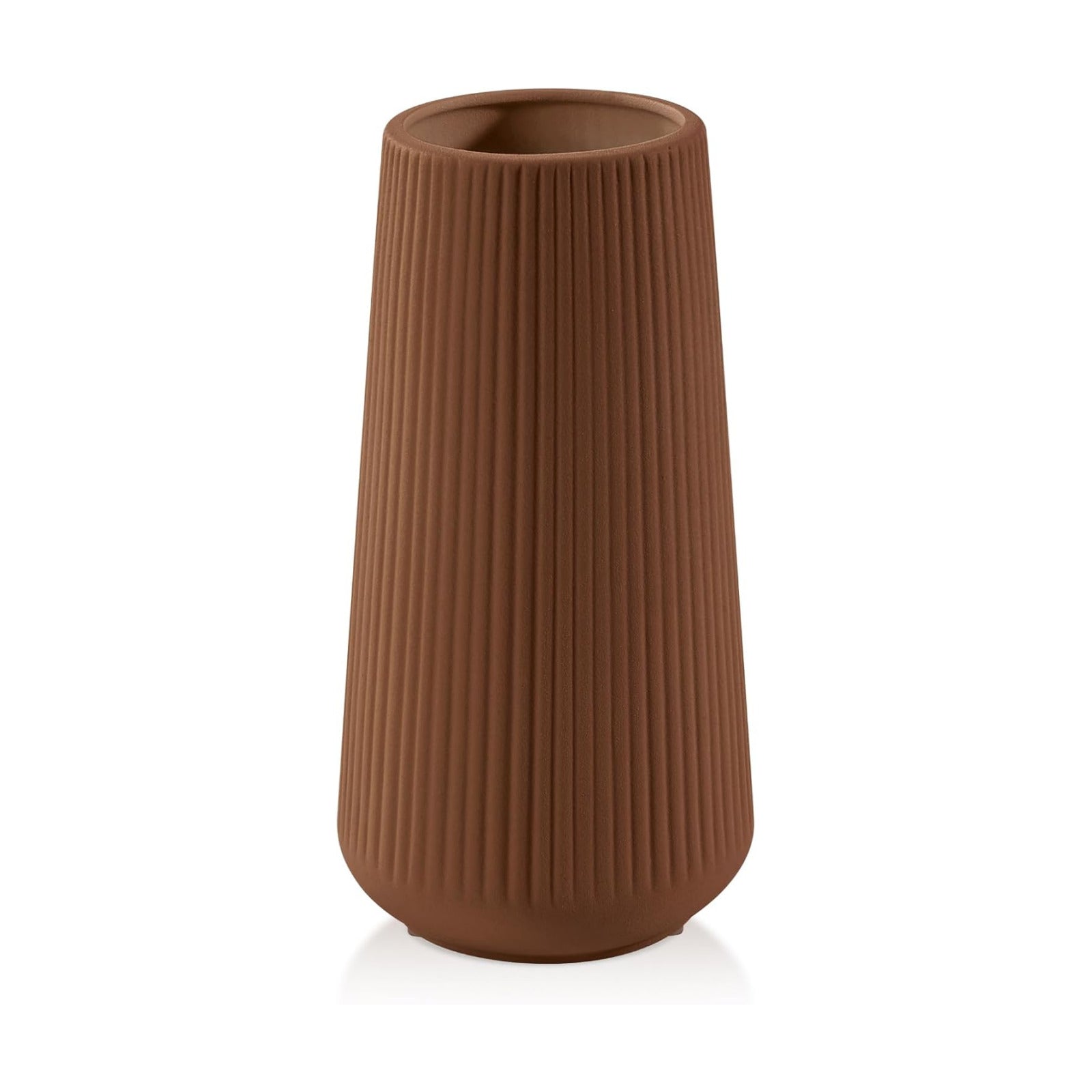 Ceramic Vase / Small Flower Vase for Pampas Grass / Caramel