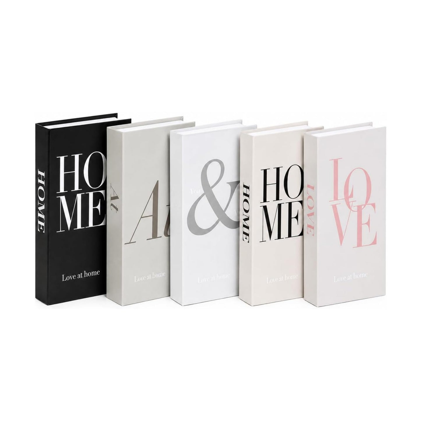 Modern Book Decor Aesthetic / Black and White / 5 PACKS-B / Set of 5