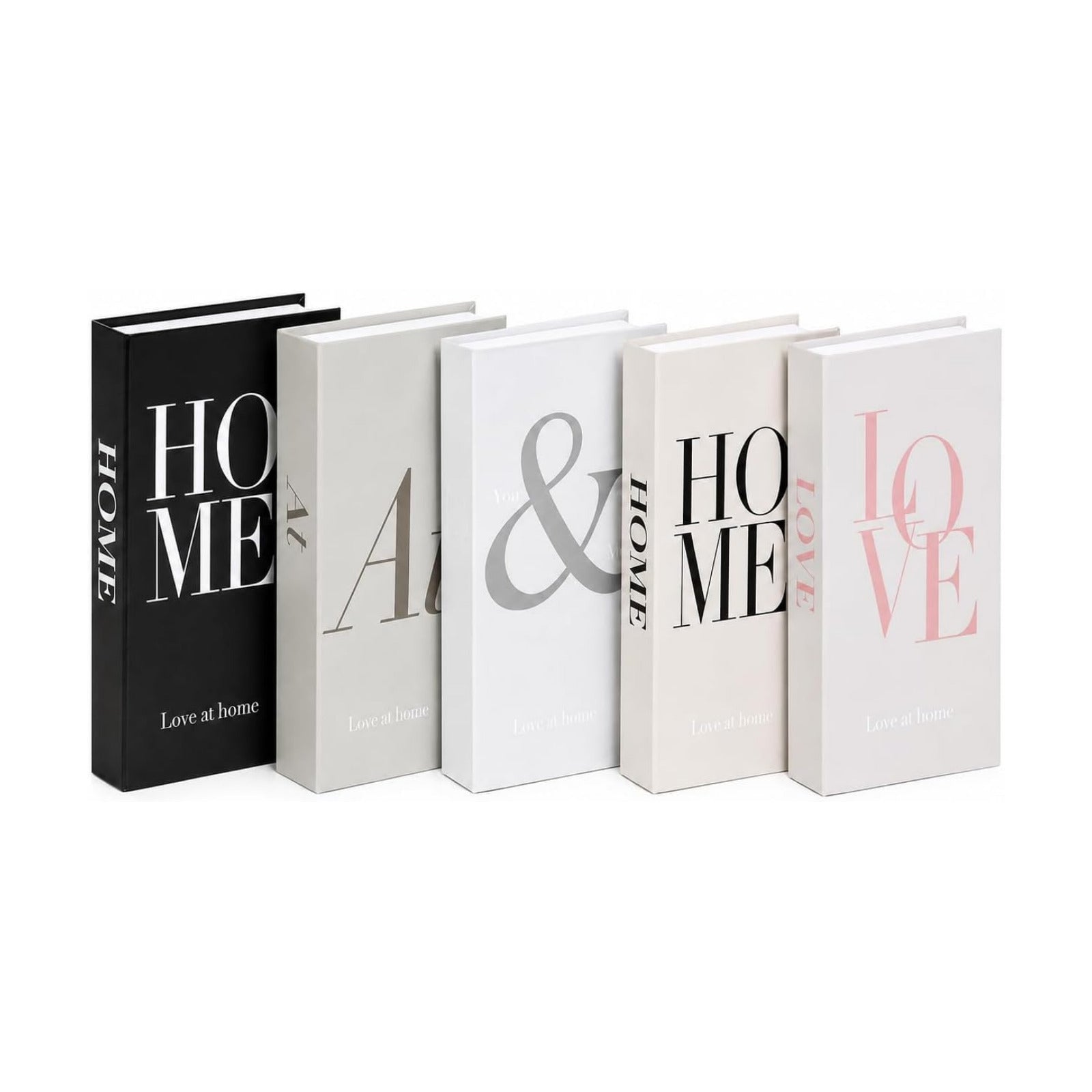 Modern Book Decor Aesthetic / Black and White / 5 PACKS-B / Set of 5