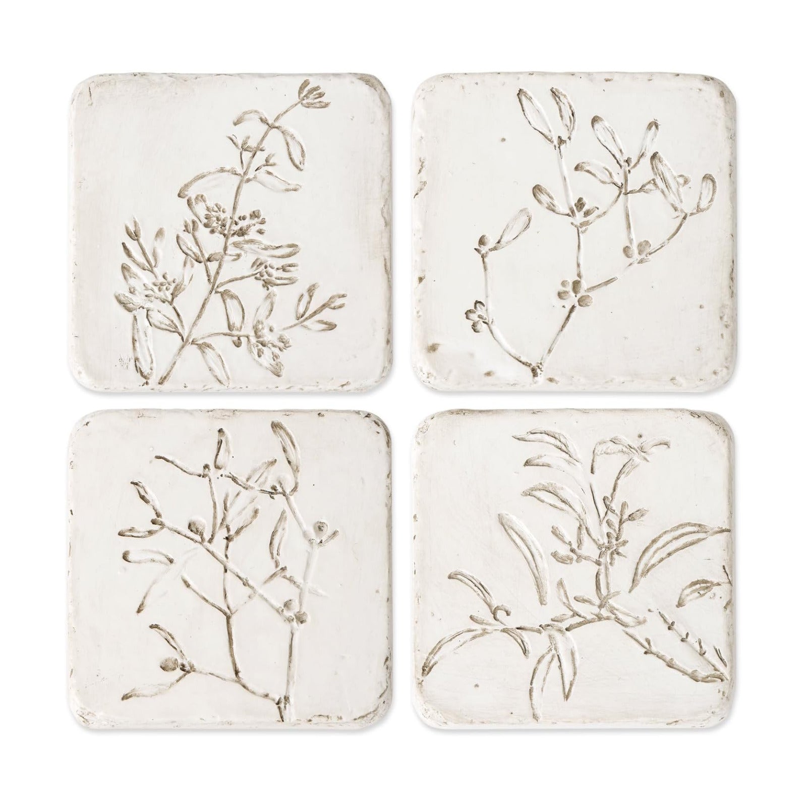 Plant Floral Design / 4.02 Inch / Set of 4