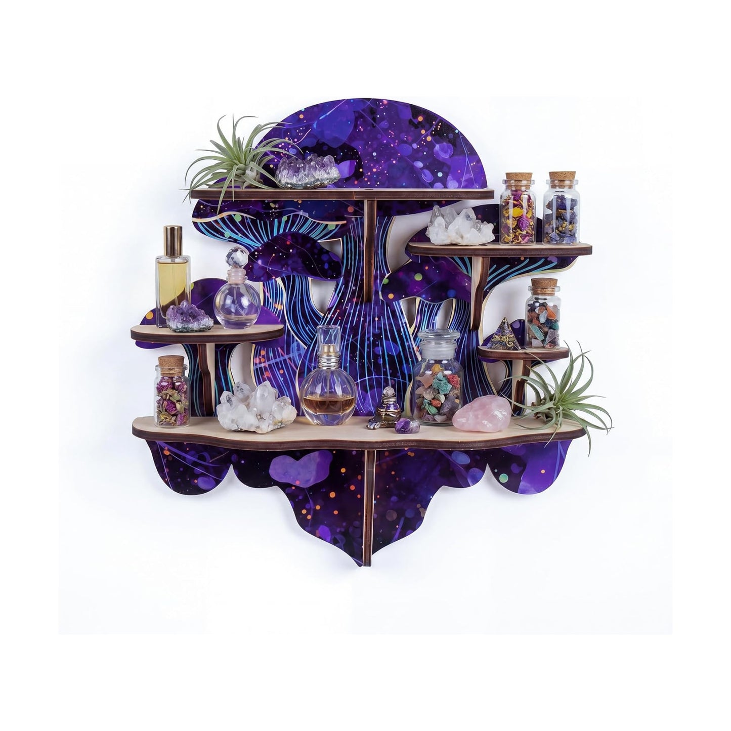 Gemstones & Essential Oils / Gothic Altar Shelf for Crystals