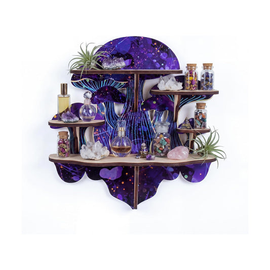 Gemstones & Essential Oils / Gothic Altar Shelf for Crystals