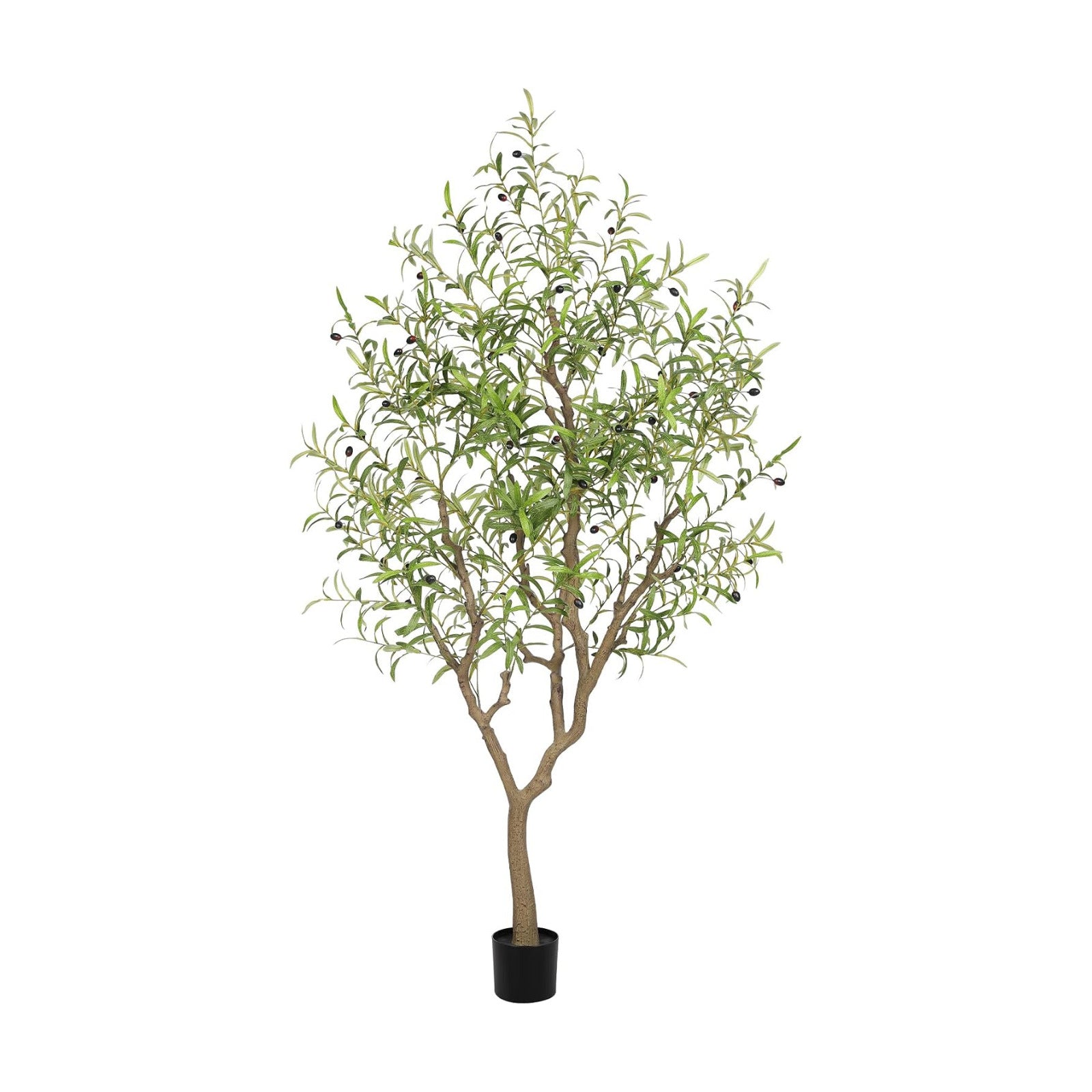 LYERSE Artificial Olive Tree 6ft with Large Branches and Lifelike Fruits