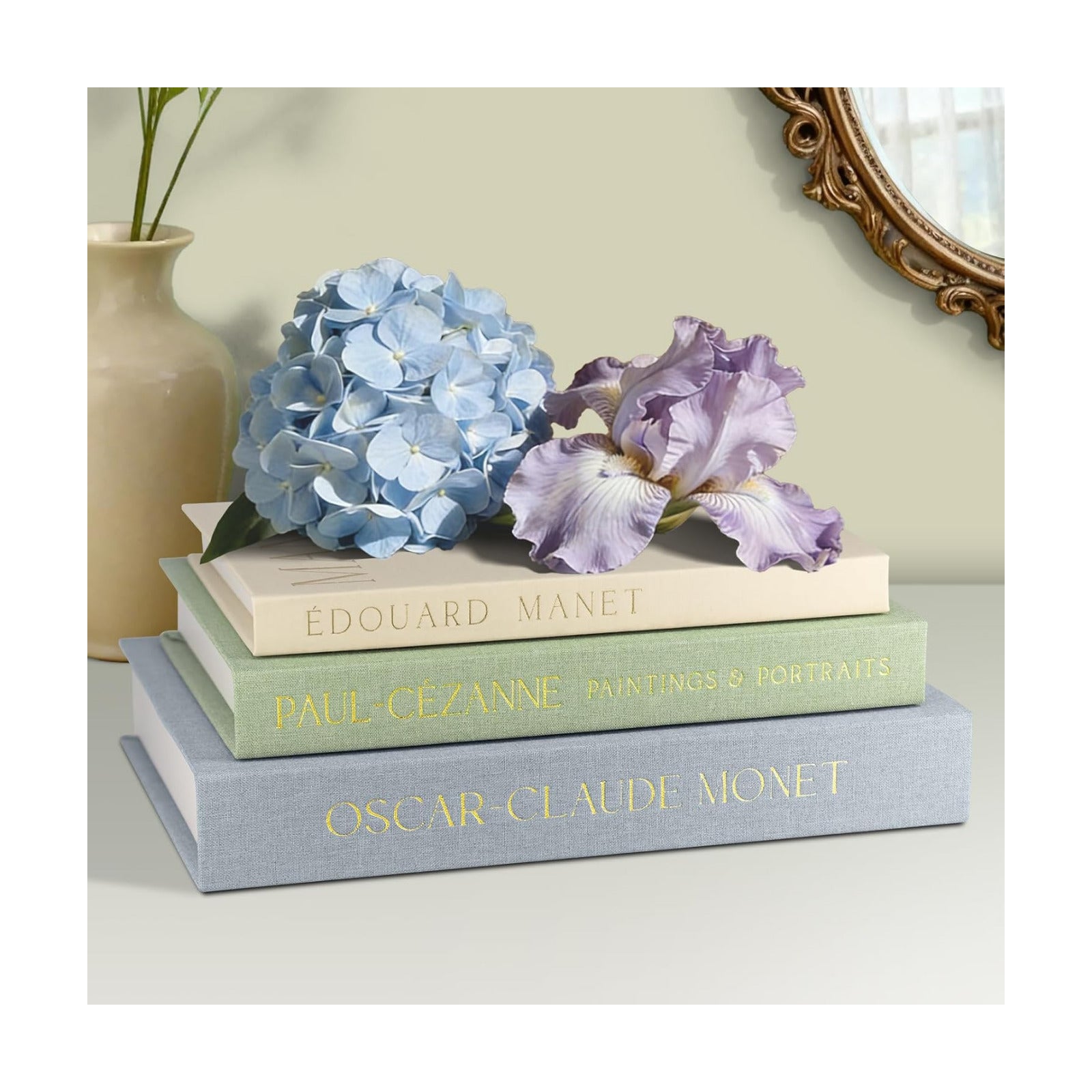 Linen Faux Books / Set of 3