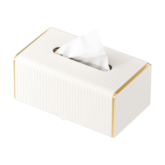 Long Tissue Box Holder Modern / Rectangular / White