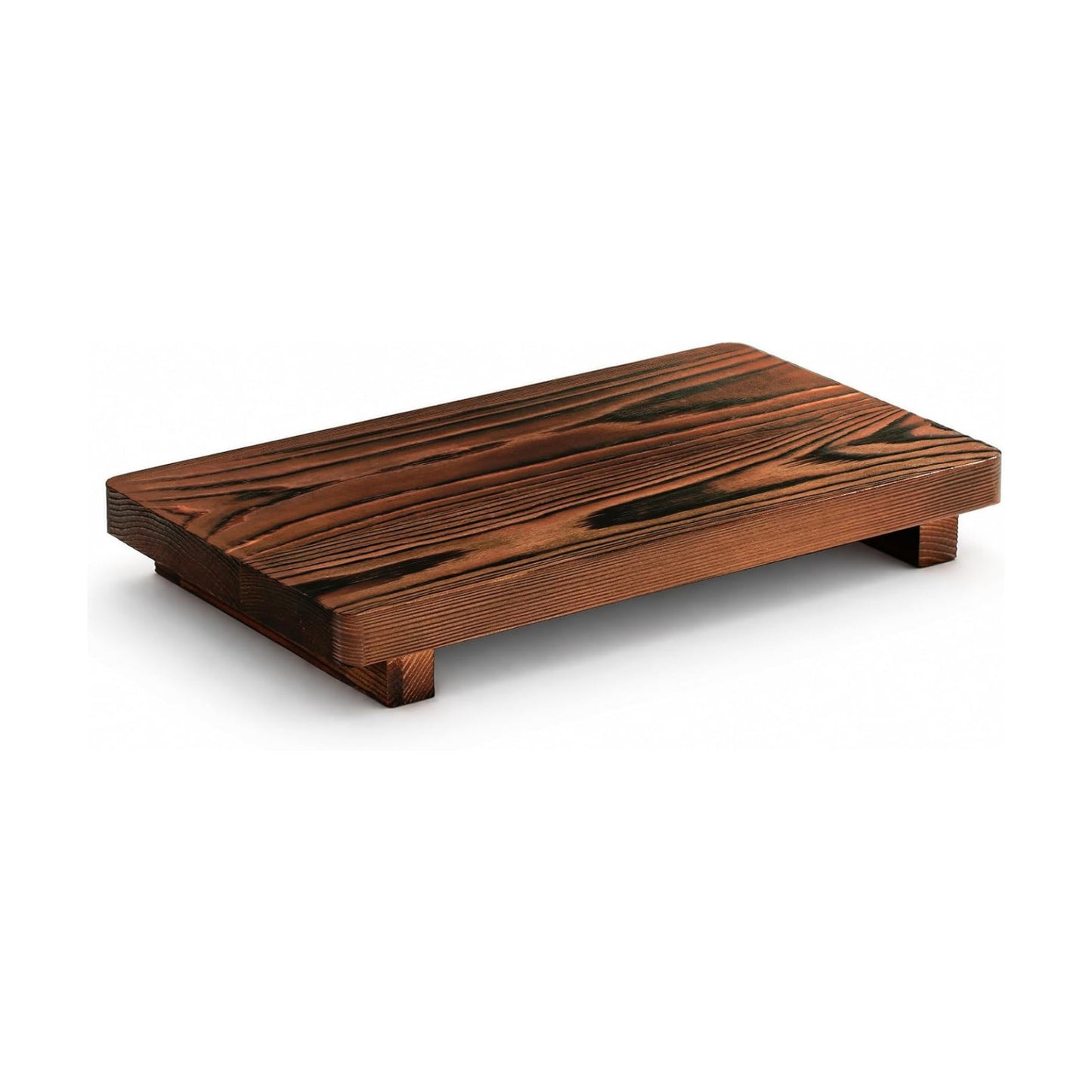 Rustic Wood Pedestal Stand / 12 x 7