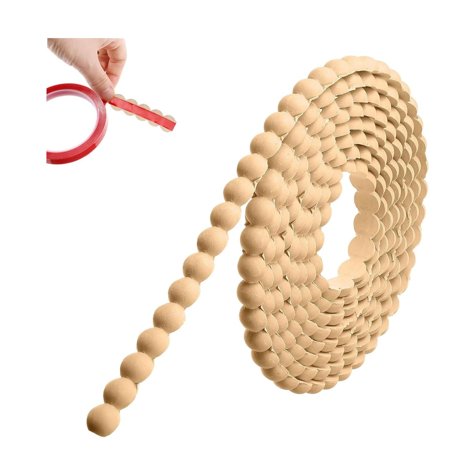 Flexible Molding Trim Peel and Stick / 14.7ft /15 Mm / 14.7 Inch