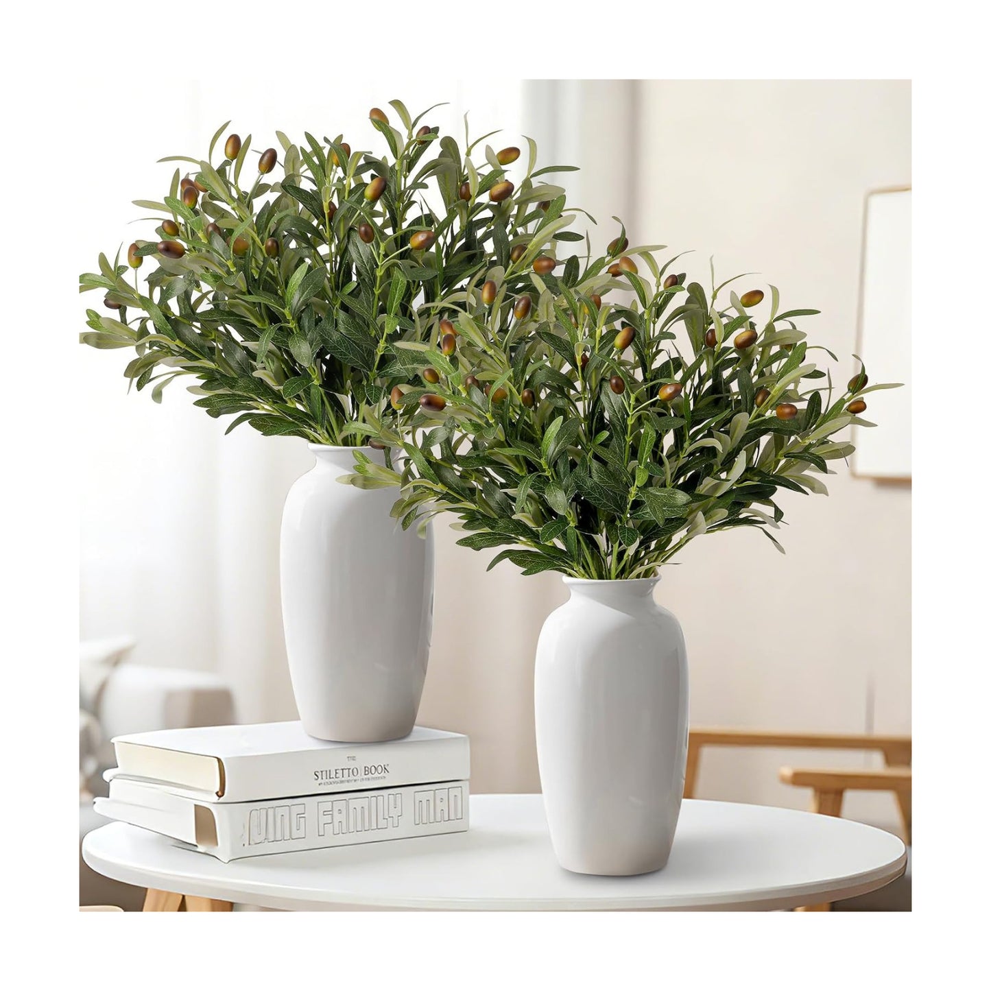 18" Artificial Olive Tree Branches / Set of 16