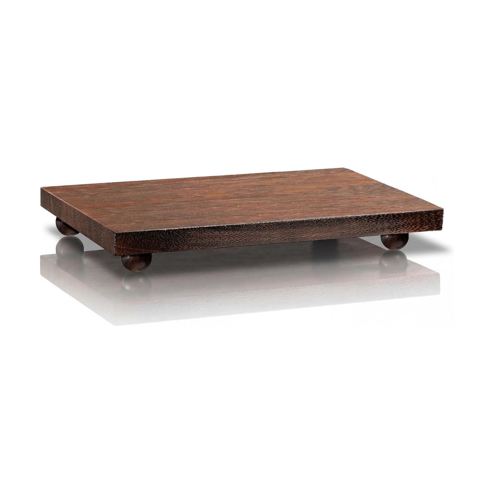 Wood Pedestal Stand / 12 x 7