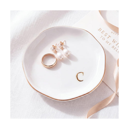 Ceramic Jewelry Tray / C / White