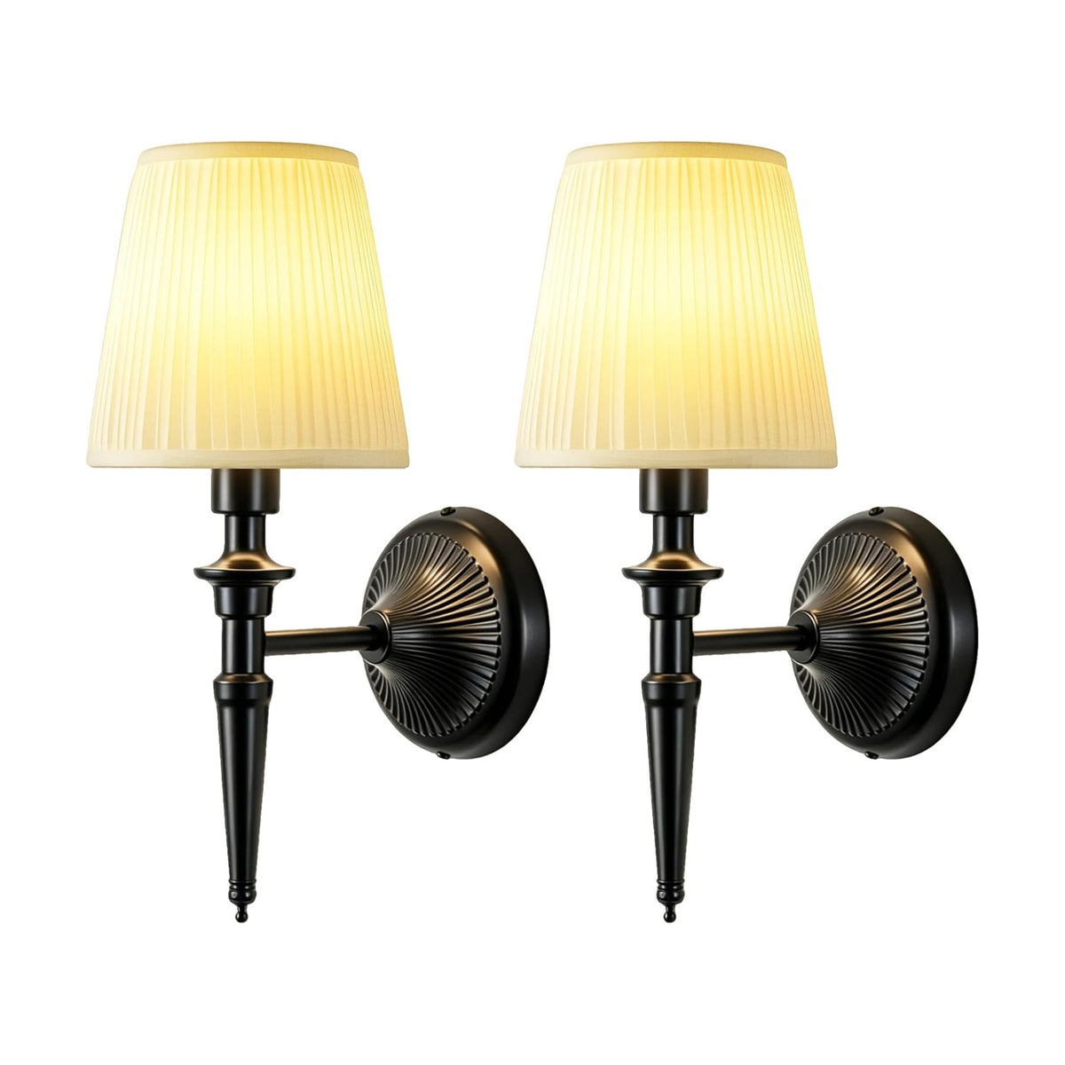 Battery Operated Wall Sconces Set of 2, Wireless Rechargeable Wall Lights with 12 RGB Colors and 3CCT Dimmable, Small