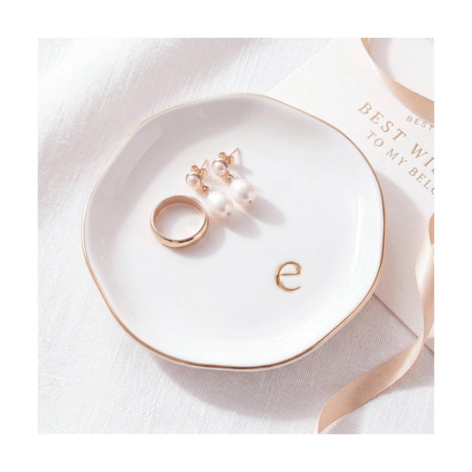 Ceramic Jewelry Tray / E / White