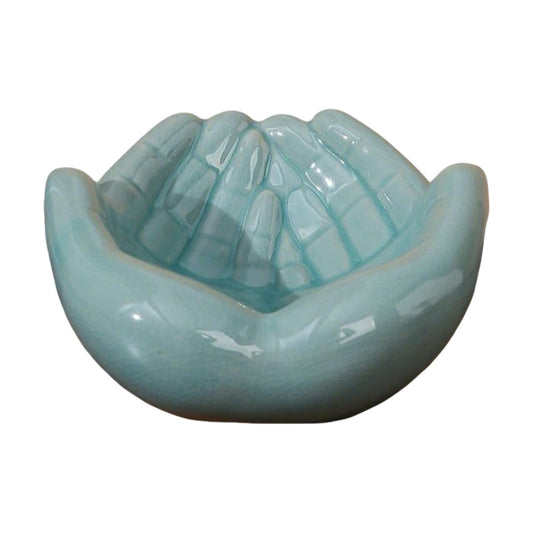 Crystal Rock Holder / Giving Hands Candy Holder for Succulent Planter