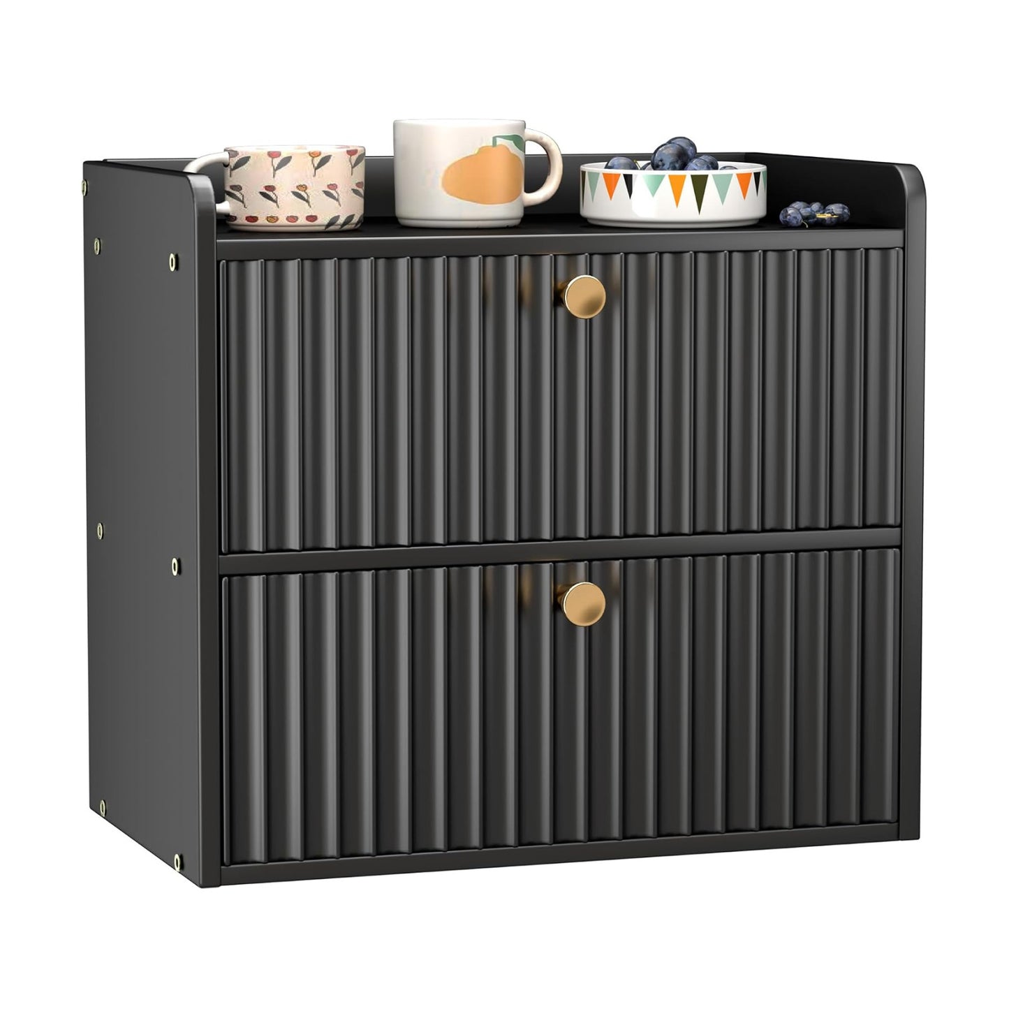 Bread Box for Kitchen Countertop, Large Bread Storage Container for Homemade Bread, Double Layer Farmhouse Breadbox
