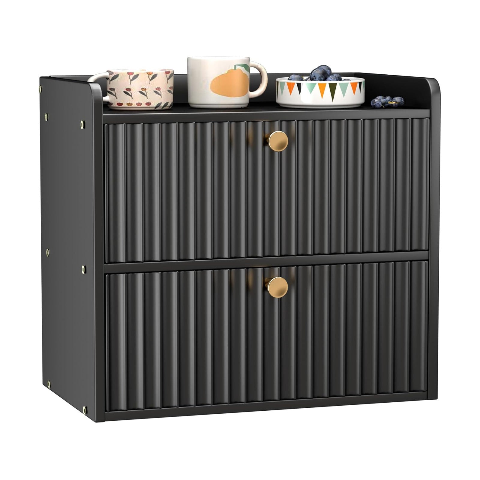 Bread Box for Kitchen Countertop, Large Bread Storage Container for Homemade Bread, Double Layer Farmhouse Breadbox