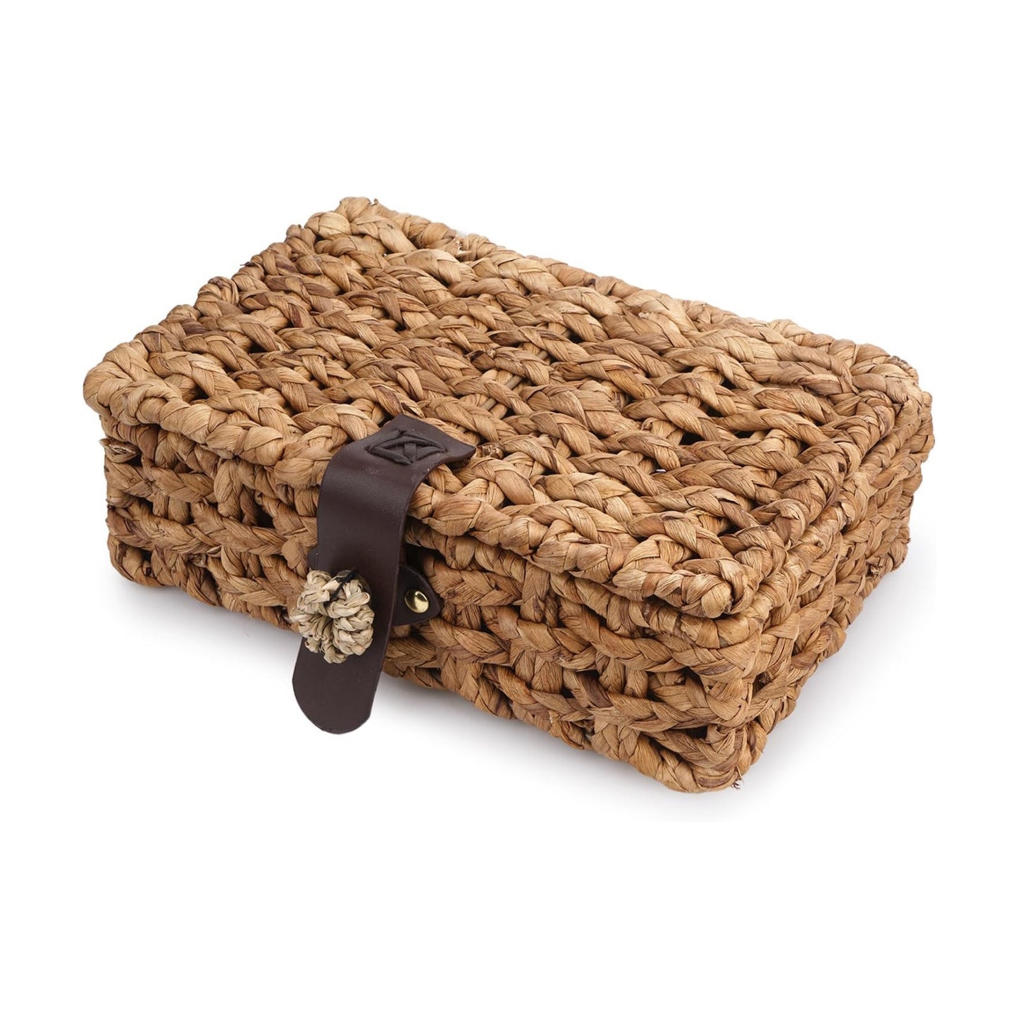Wicker Basket / Decorative Woven Storage Basket / Natural / 10.62 x 7.48 x 2.95