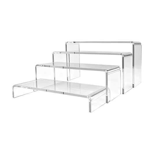 Acrylic Riser Stands / Clear / Set of 4
