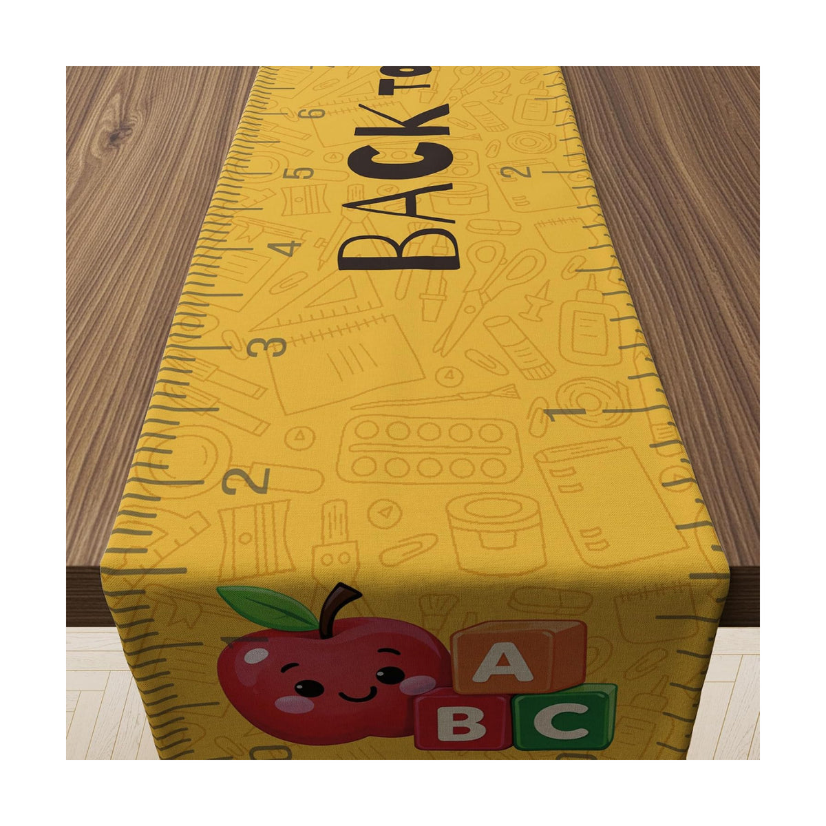 Back to School Decorations - Welcome Back to School Table Runner | First Day of School Decorations for Home Party Favors & Gifts Supplies