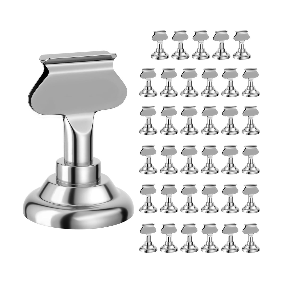 ERYTLLY 36 PK Place Card Holders 1.7 inches Table Card Holder Steel Card Holders for Weddings,Birthdays,Photos, Memo