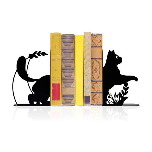 Moon Metal Bookends Cat Metal Book Ends