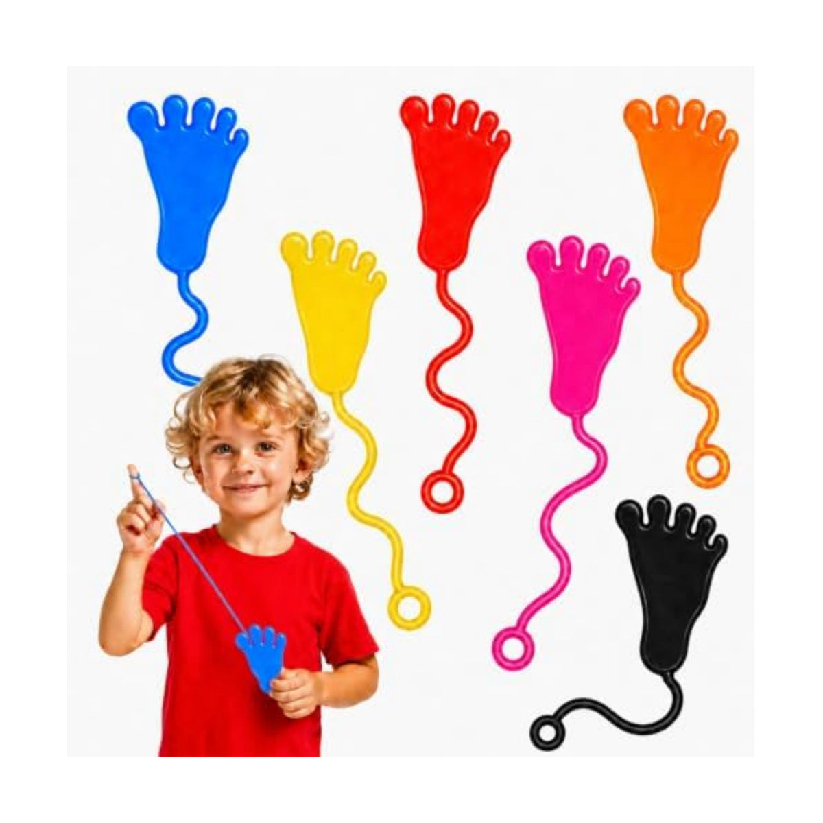 30 Pack Sticky Hands Bulk Party Favors for Kids 4-8 8-12 3-5, Stretchy Sticky Feet Slappy Hands Toys,Goodie Bag Stuffers for Kids Birthday Party,Classroom Prizes Treasure Box Toys Pinata Fillers