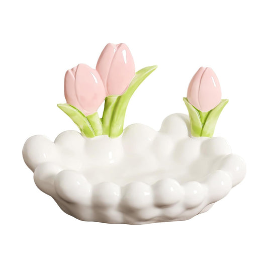 Ceramic Tulip Jewelry Tray